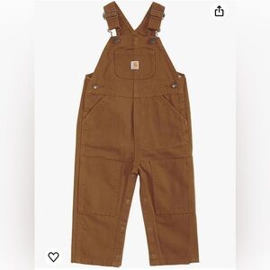 Carhartt boys rust orange bib size 18m